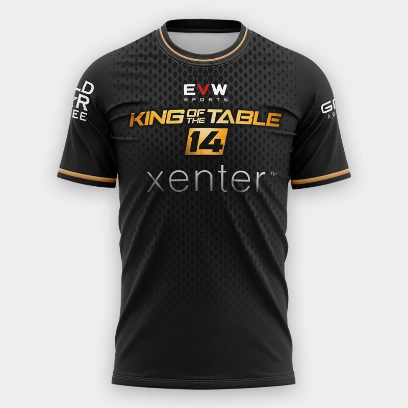 King of the Table 14 Armwrestling Trikot EVW Sports KOT14 Herren Wettkampf-T-Shirt Schnelltrocknend Professionelle Trainingsbekleidung