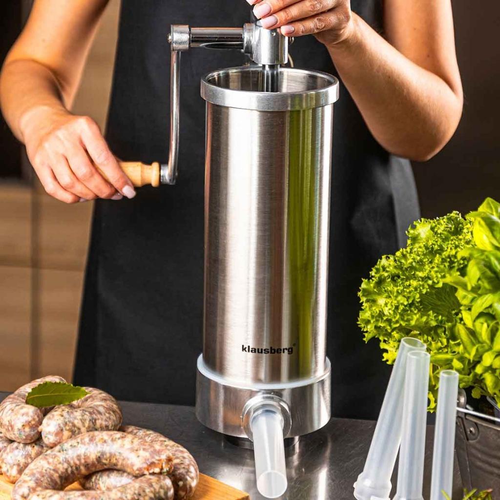 RĘCZNA NADZIEWARKA DO KIEŁBASY 3kg KLAUSBERG KB-7926 PIONOWA