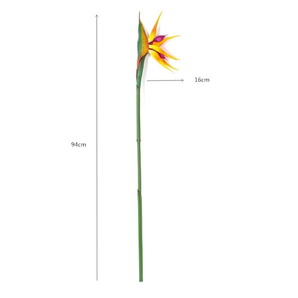 Authentic Touch Artificial Bird of Paradise Long Stem Fake Flower Faux Plants  Wedding Decoration