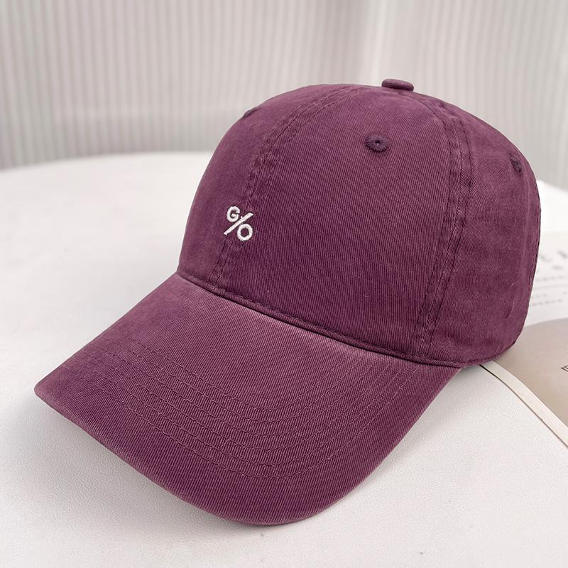 Big Head Circumference Simple Embroidery Baseball Cap Children'S Summer Visor Couple Versatile Face Small Cap Men