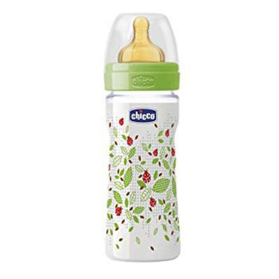 Chicco Chicco Well-Being Latexová cumlíková fľaša 2 mesiace+ 250 ml (Unisex)