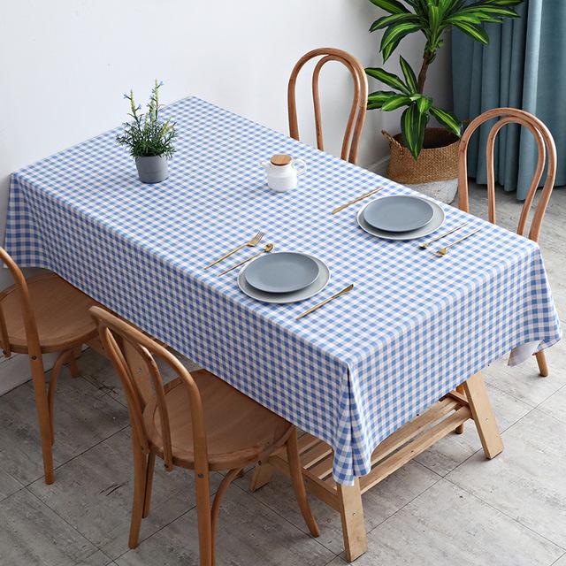 Rectangular Plastic Tablecloth Pvc Waterproof Antifouling Cover Outdoor Dining Table Cloth
