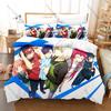 Cool Hataraku Maou Sama Bedding Set Duvet Cover 2 Pillowcases Isekai Comedy Anime Maou Sadao Emi Yusa Fast Food Casual Bedroom D