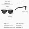 2PCS - KDEAM Brand Original Design Men Square Polarized Sunglasses Fishing Fashion Women Sun Glasses Colorful Eyewear