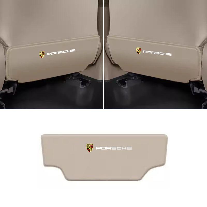 Car Seat Back Protector Mat Anti Kick Pad Cover For Porsche 911 Cayenne Cayman Panamera Macan Taycan Boxster Styling Accessories