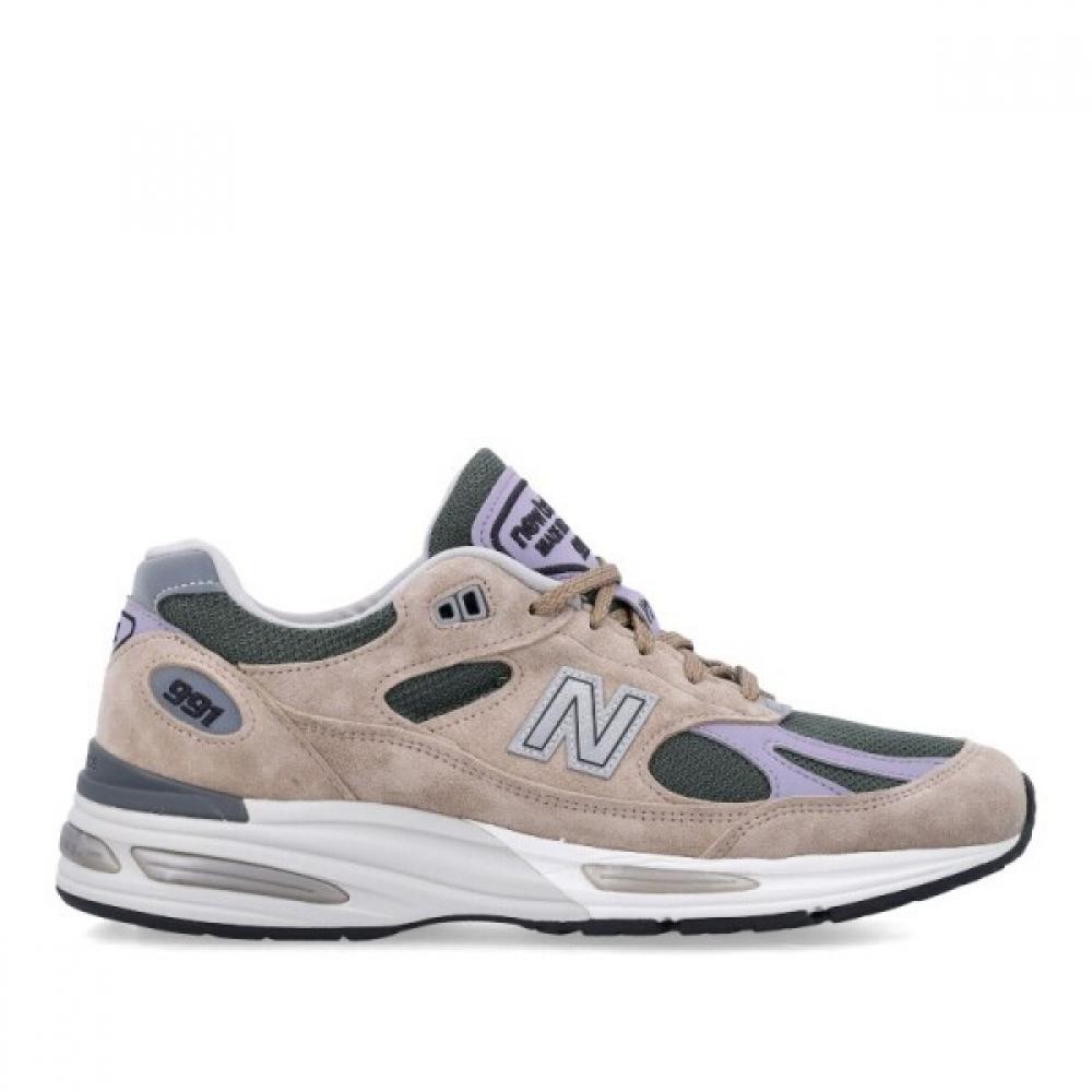 

New Balance Multicolor Suede Lace Up Sneakers 25pu991dl2 Tan US11.5
