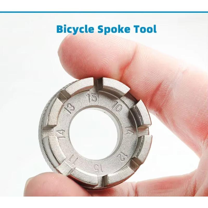 Bicycle Spoke Nipple Wrench 8 Way Groove Bike Wheel Rim Adjuster Spanner Galvanized Repair Service Mtb Tool Key Accessories