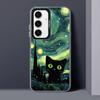 Van Gogh Art Cat Case for Samsung Galaxy A53 A35 A73 A71 A55 A72 A52 A54 A51 A56 A26 A36 Soft Shell