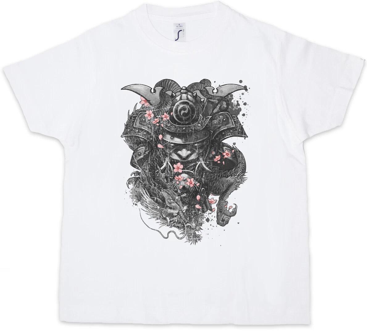 SAMURAI CHERRY BLOSSOMS Kids Boys kids boys T-Shirt Ninja Shogun Warrior Armor Sword 150