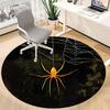 1PCSpider Web Office Round Area Rug,  Mat Suitable For Office, Under Office Chairs Bedroom Living Room Home Decor, Room Deco
