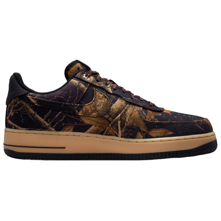 Nike Air Force 1 07 RealTree Camo Unisex Sneakers Brown Multi-Color Gum-Yellow IH1221-900
