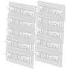 10Pcs Clear Shelf Pegs Heavy Duty Nail-Free Adhesive Shelf Supports for Cabinets Bookcases Entertainment Centers Home Decor