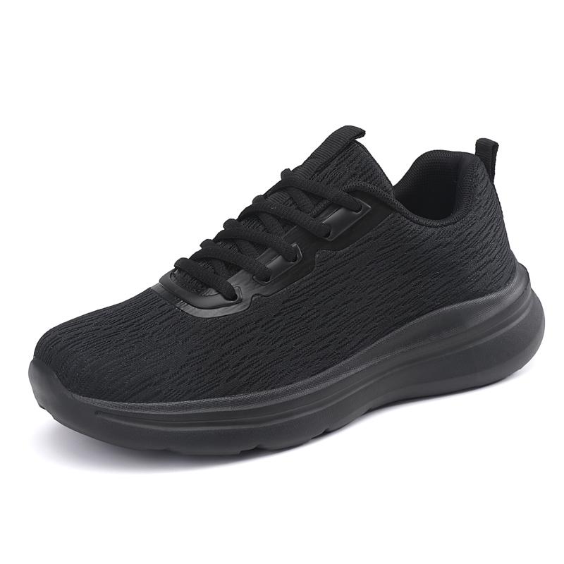 White Women Lightweight Sneakers Outdoor Running Sport Shoes Female Mesh Breathable Trainning Shoes White Flat Walking Shoes 44