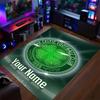 Crystal Velvet Rug Celtic FC Print Custom Name Text Floor Mat Home Decor