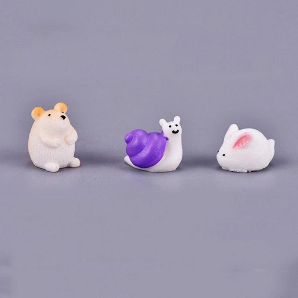 Мини-животные 3 фигурки Маленькая утка Птица Фея Сад Миниатюрный ландшафт Террариум — фото 25