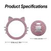 1 Set (Outer Ring + Inner Cover) Cute Cat Ear Car Push Start Button Cover, Bling Rhinestone Ignition Button Protector, Univer