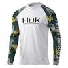 HUK Summer Fishing Shirt Men's Long-Sleeve Hooded Fishing Suit UV Protection Upf 50 + Fishing Wear