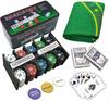 Zestaw Do Kart Poker Texas Black Jack 200 Żetonów