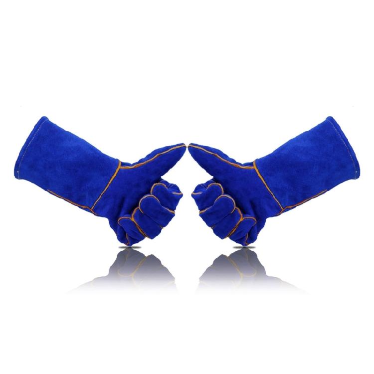 Schweißhandschuhe Hitzebeständige/Feuerfeste Handschuhe Langlebige Lederhandschuhe für BBQ, Ofen