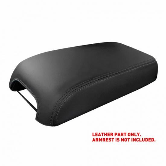 Fit 2010- Toyota Center 4Runner Armrest Console Lid Black Cover Trim Leather