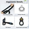 Daji Lock Essence Ring 10-Gang Vibrations-Hodenring mit Drahtloser Fernbedienung, Silikon-Penisvibrator für Paare, USB Wiederaufladbares Erwachsenenspielzeug