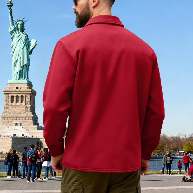 Men's Heavyweight Fleece Lined Work Jacket Warm Outdoor Coat.
