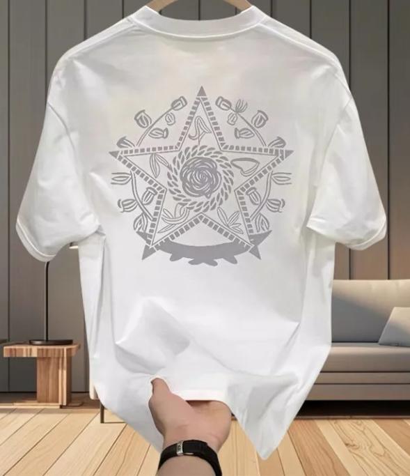 Highquality Unisexs Summer New Thick Tshirt With Printed Design Stylish Breathable And Sweatabsorbing