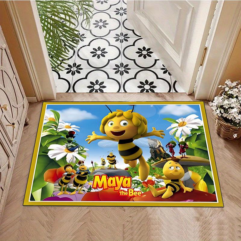 Biene Maja Teppich, geeignet für Wohnzimmer, Schlafzimmer, Spielzimmer, Computerraum und Heimdekoration.
