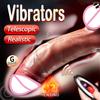 Vibrator vibrator realist uriaș pentru femei, jucării sexuale, încălzire, penis, telecomandă, telescopie, vibratoare anale telescopice, stimulator feminin