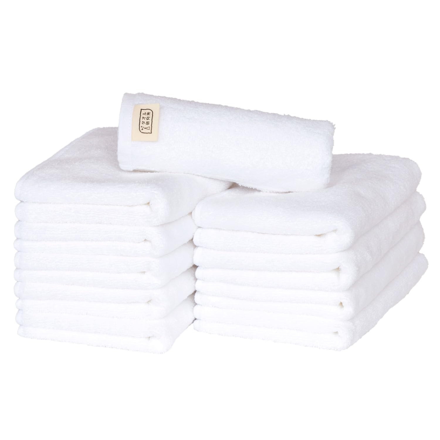 

Towel Laboratory Dry Milano White Face Collaboratively Designed with and JapanTechnology [Speed 3D] #009 Towels, 10-Pack, Quick-Drying, Medium-Weight,