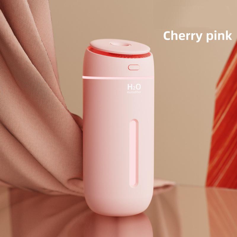 

Белый/розовый мини-автомобильный увлажнитель воздуха, освежитель воздуха со светодиодной подсветкой для автомобиля, домашнего офиса, эфирное масло, ароматерапевтический диффузор розовый