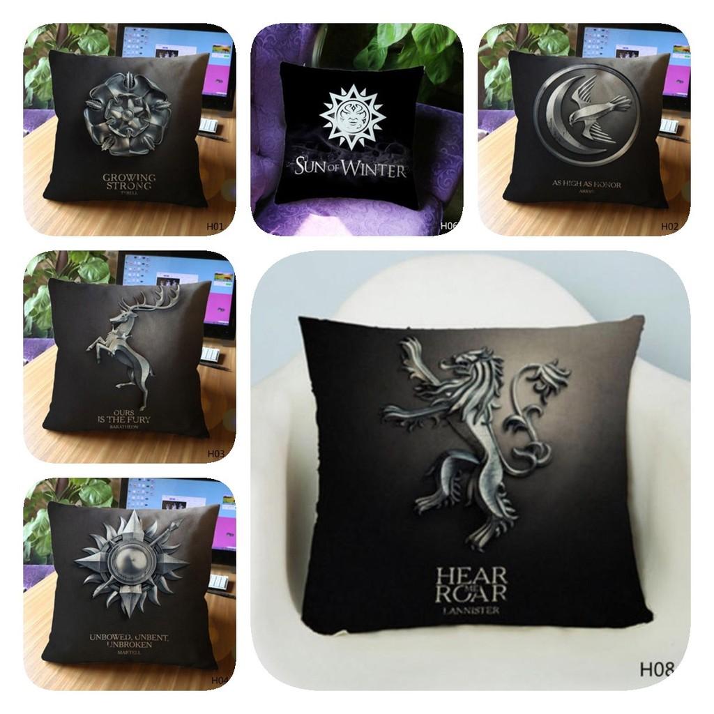 Of Game Thrones Cotton Linen Blend Pillow Case Decoration Household Gift Goods