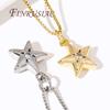 18K Goldplattierte Metall-Stern-Anhänger Zubehör Für Ohrringe, Messing mit Zirkon-Anhängern Für Armbänder DIY Schmuckherstellung Zubehör
