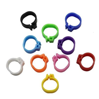200Pcs Bird Foot Ring Dove Pigeon Parrot Leg Rings Small Birds Foot Ring Bird Clip Ring 10 Colors Inner Diameter 8mm 10mm