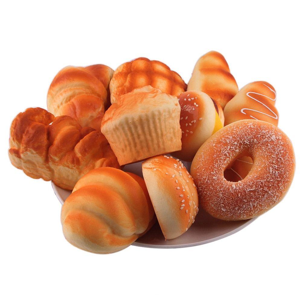 Stretch Squeezing Simulation Bread Squeeze Toy Toast Cake Bread Slow Rebound Toy  Adult