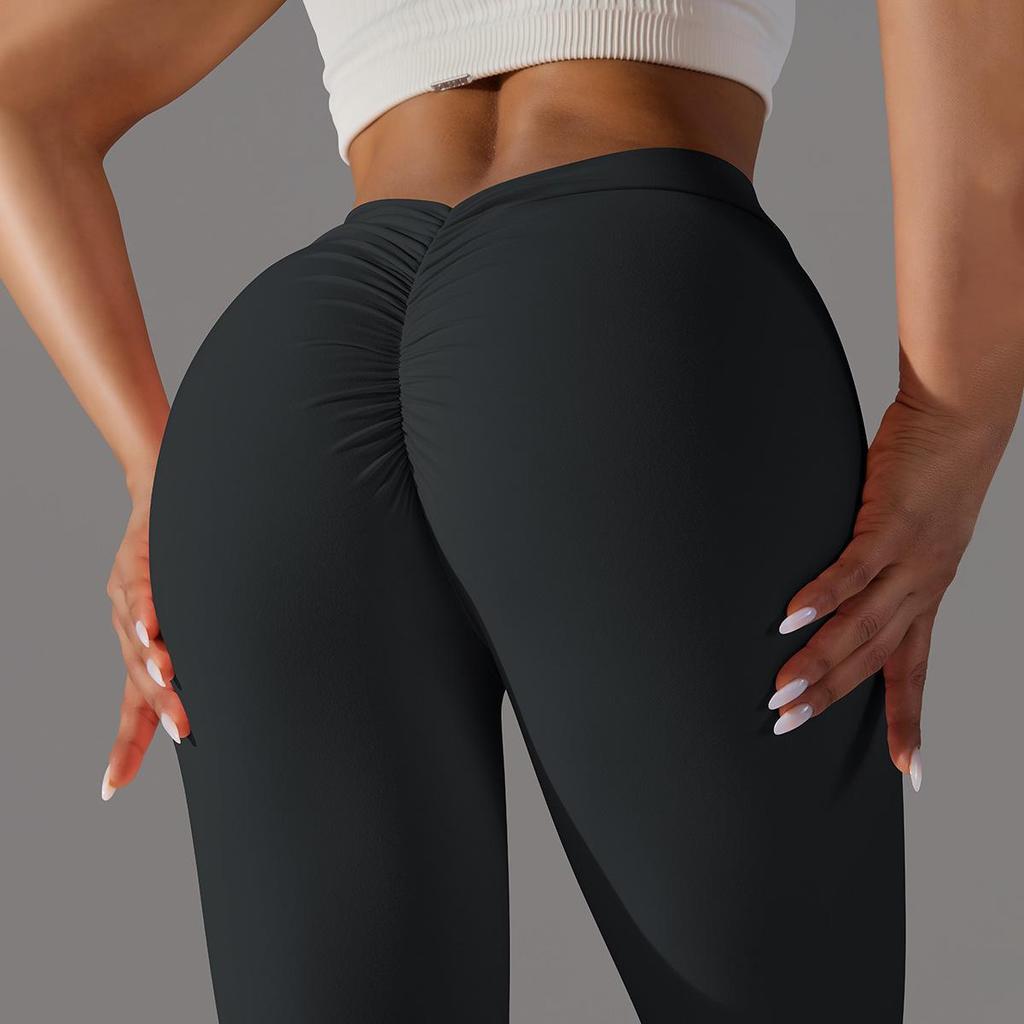 Naked, Skin Friendly, Hip Lifting Yoga Pants With No Awkward Lines, Leggings, High Waisted, Elastic Fitness Pants, Women's Cropped Pants