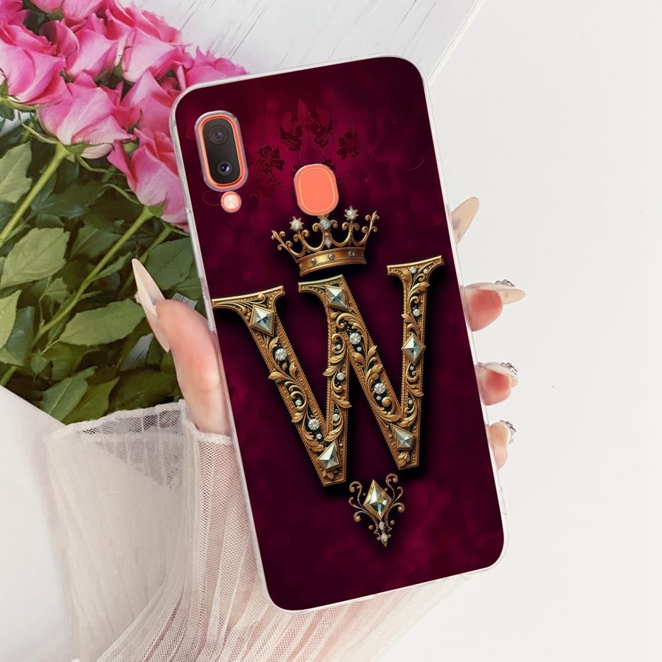 For Samsung Galaxy A20e Case SM-A202F Cute Crown Letters Cover Soft Slim Phone Case For Samsung A20 A 20e 20 S Galaxy A20s Shell