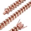 Fashion Trend Necklace 2025 Jewelry with Diamond Rose Gold Chain Dragon Head Buckle Necklace