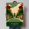 Kyoto Japan Reiseplakat Benutzerdefinierte Wandkunst Vintage Metallschilder Retro Blechschild für Man Cave Innendekoration Wohnzimmer