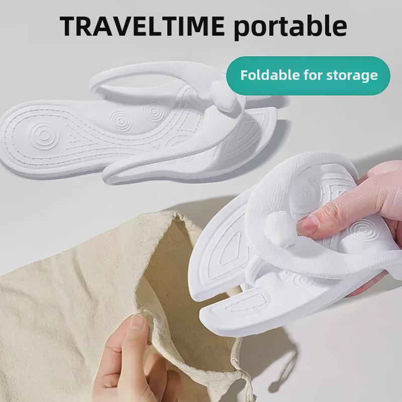 Portable Disposable Folding Beach Slippers for Summer Travel
