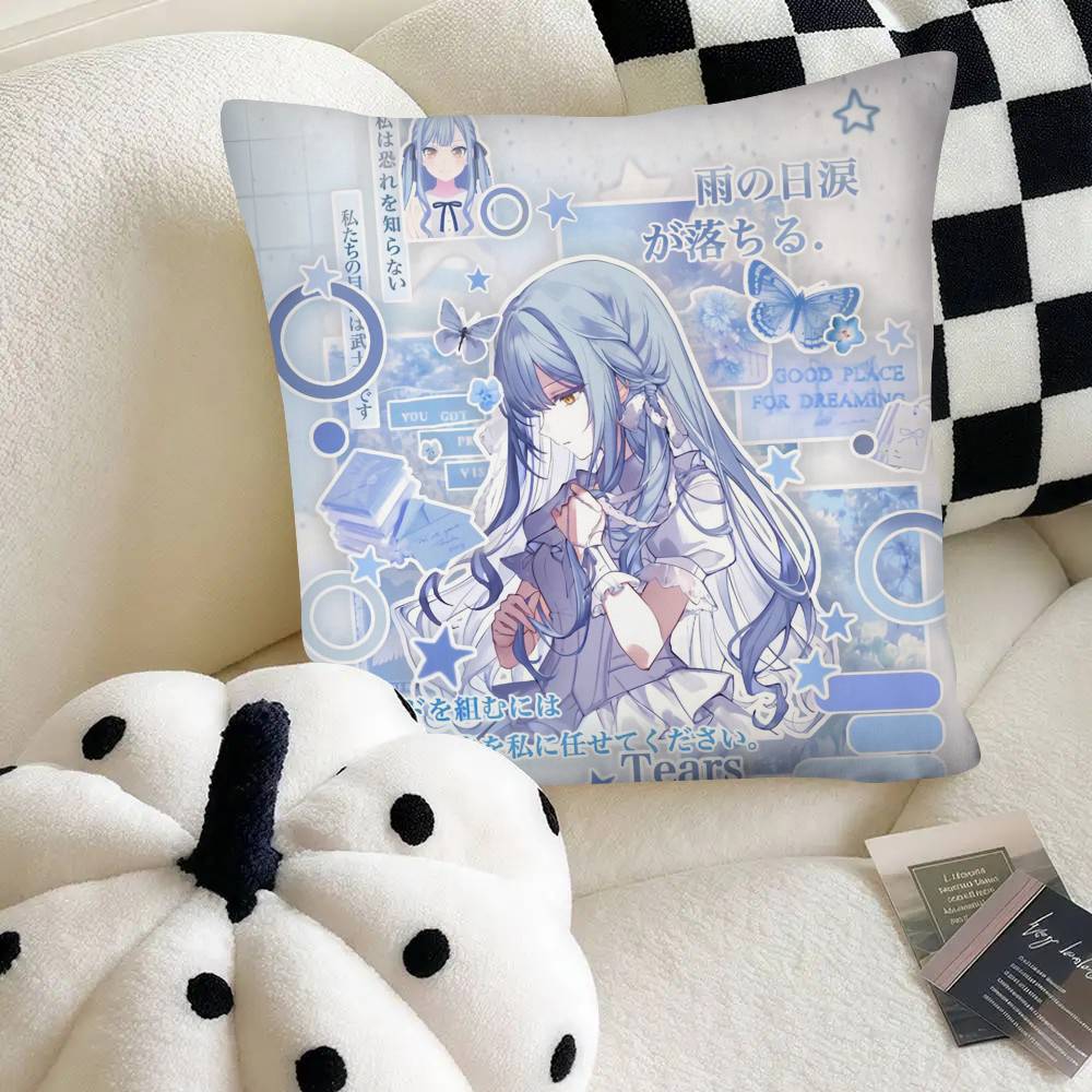 Togawa Sakiko Ave Mujica Band BanG Dream Pillow Case Square Pillow Bedroom Sofa Leisure Comfort Cushion Car Home Decoration
