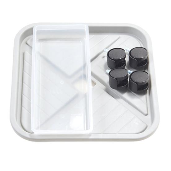 

Тележка для растений на колесах, прочный поддон для кашпо со съемным дренажным поддоном, подставка для кашпо на колесиках, тележка для комнатных и уличных растений, балкон XL Square