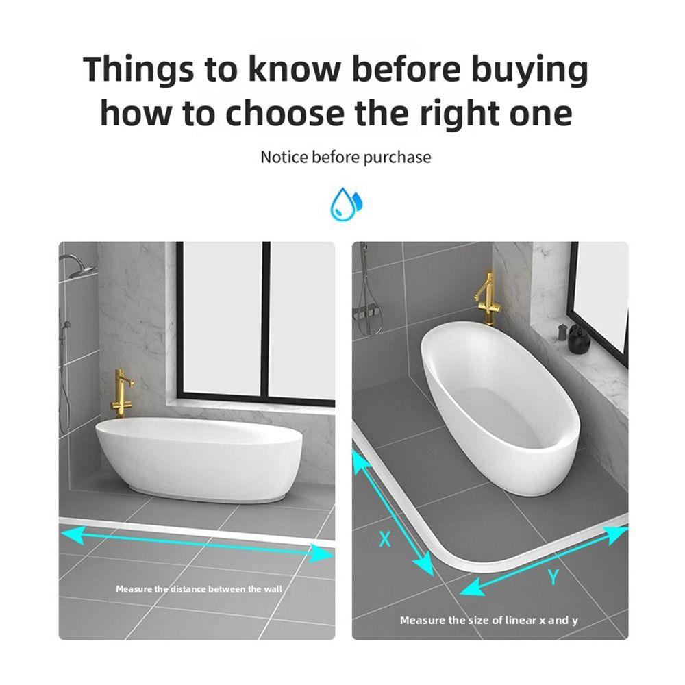 Selbstklebende Rückseite Selbstklebender Wasserstopper Duschschwellenbarriere Heimgebrauch