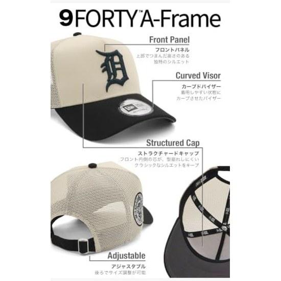 Era Mesh Cap 9FORTY A-Frame MLB ONSPOTZ Exclusive NER36C0546 9 FORTY Trucker CS Stone Black Side Patch