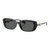 Versace Narrow Frame Design Square Sunglasses Unisex Sunglasses Black OVE4504D-GB1/87