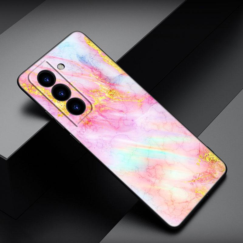 Husă de telefon din marmură vintage pentru Samsung Galaxy S22 Pro S21 S20 FE Ultra S10 Lite S10 S10E S9 S8 Plus Husă moale TPU neagră