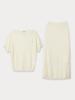 Mejongleuhaleu Jeanne Knit Set (Off-Shoulder Knit + Skirt) 3 Colors