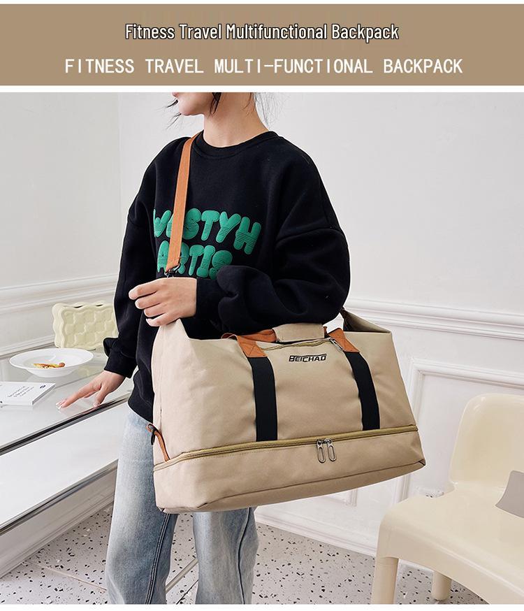 Multi-Compartment Travel Gym Bag: Wet/Dry Separation, Handbag, Carry-On, Outdoor Luggage, Short-Distance Sports Bag
