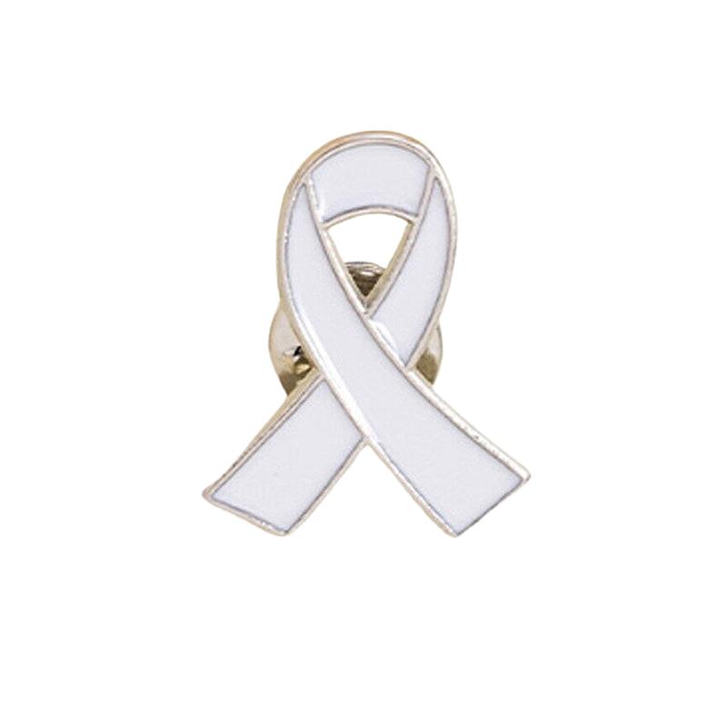 1/5/10 шт. Черно-белая лента, значок-булавка, брошь, похороны, памятная булавка, эмаль, значок с черной лентой, траурный значок, похоронная булавка, брошь 1Pc белый