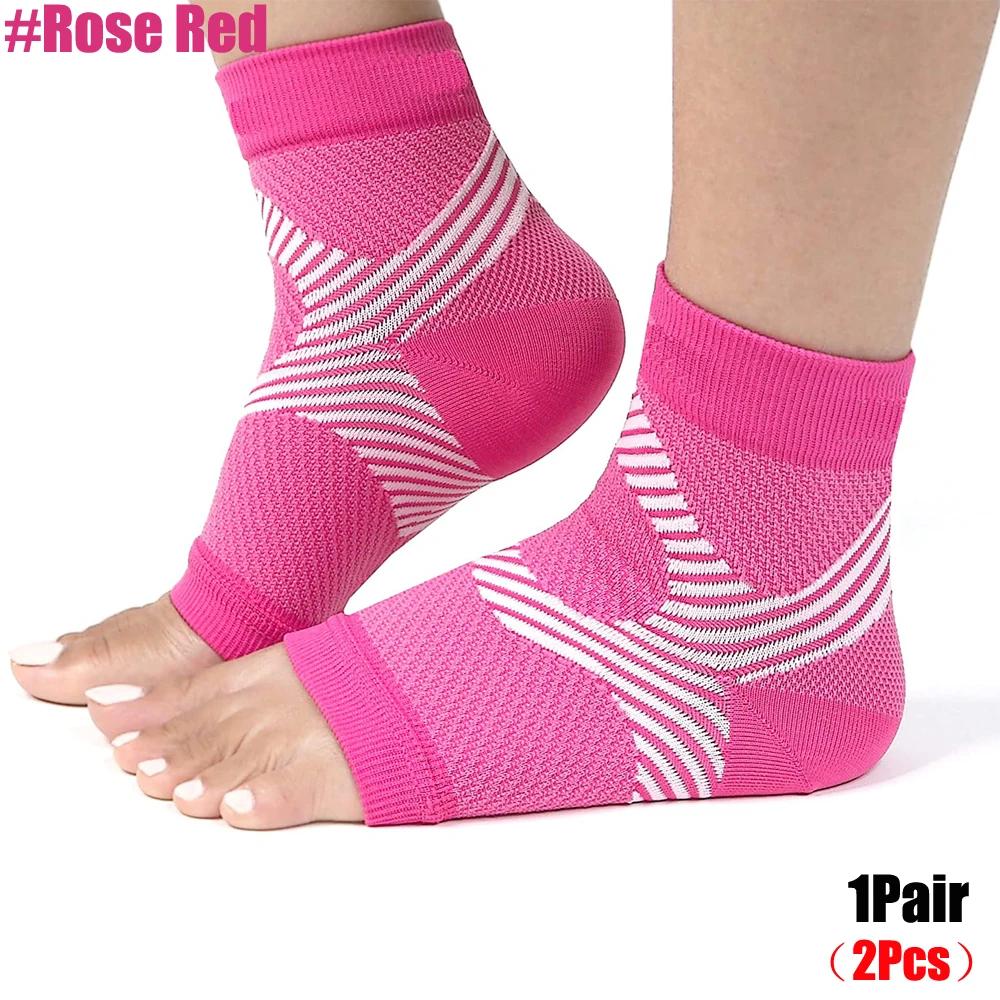 1Pair Plantar Fasciitis Relief Compression Socks For Women And Men,Moisture Wicking,Open Toe,Improve Circulation,Reduce Swelling